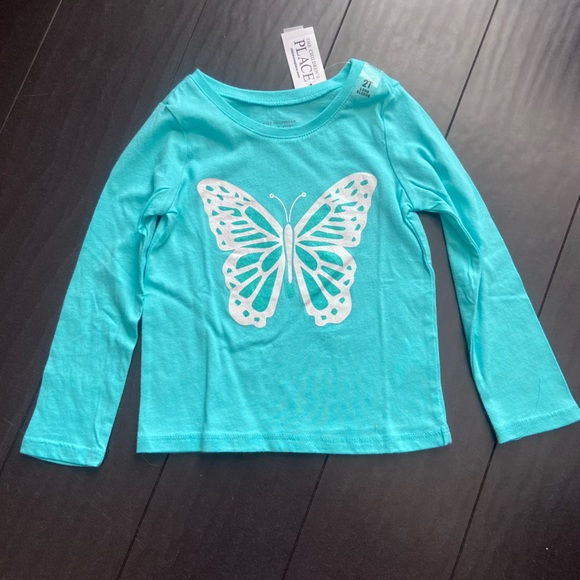 NWT The Children’s Place 3 pack toddler girl long sleeve graphic shirts size 2T - Picture 8 of 10